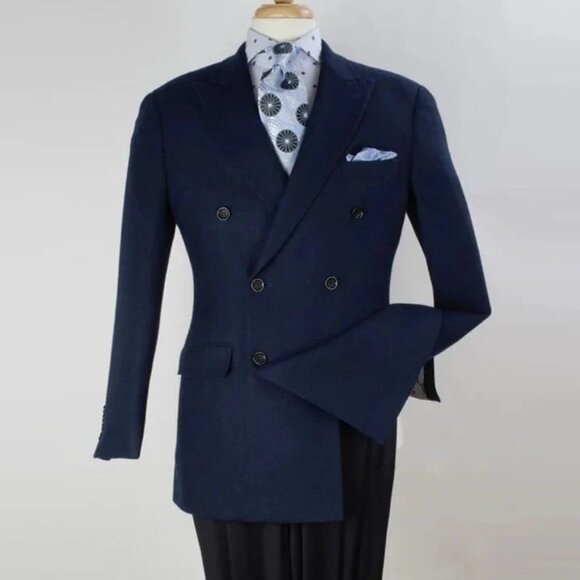 Mens Blazer - Cheap Priced Mens Sport Coat -Mens Classic Fit Double Breasted Spo